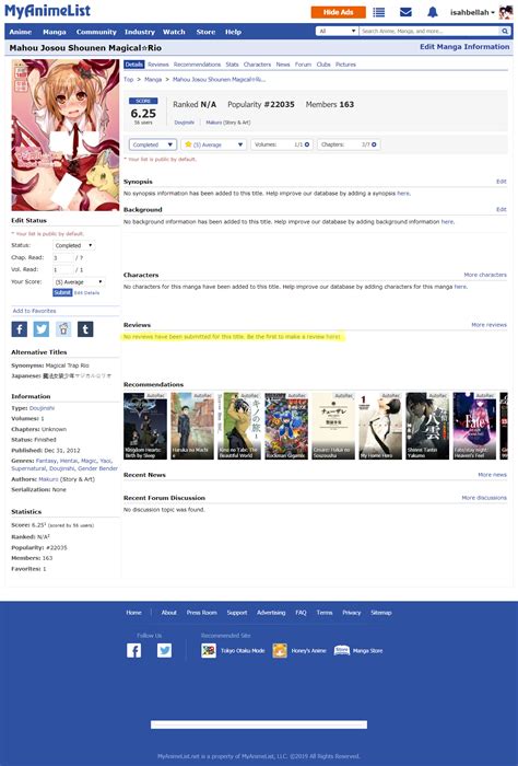 Manga Reading Challenge Sign Up Forums Myanimelist Net