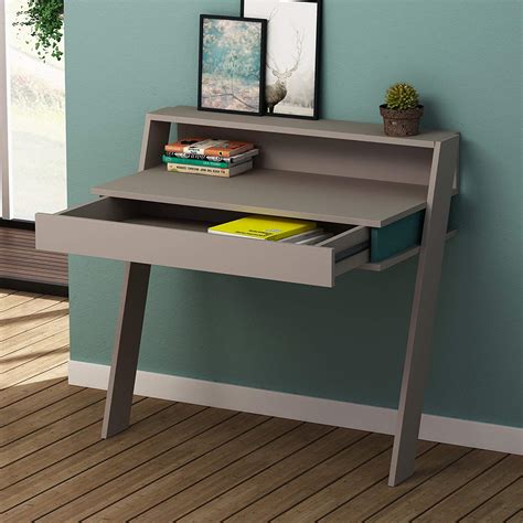 Buy Writing Computer Desk Modern And Simple Gray Green Functional Modern