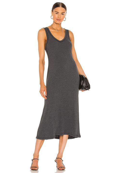 James Perse Ribbed Cami Dress In Black Revolve