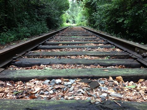 Abandoned Norfolk Southern Railroad Tracks Shortly Before Being Removed