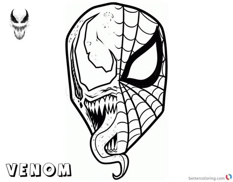 Spiderman and venom coloring pages are a fun way for kids of all ages to develop creativity, focus, motor skills and color recognition. Venom Coloring Pages Spiderman x Venom Mask - Free ...