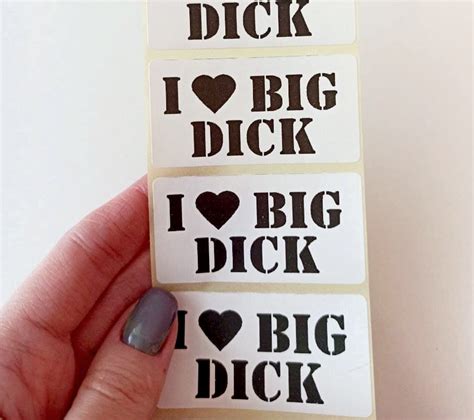 i love big dick joke decal stickers 10 100 mega set 250 pack etsy