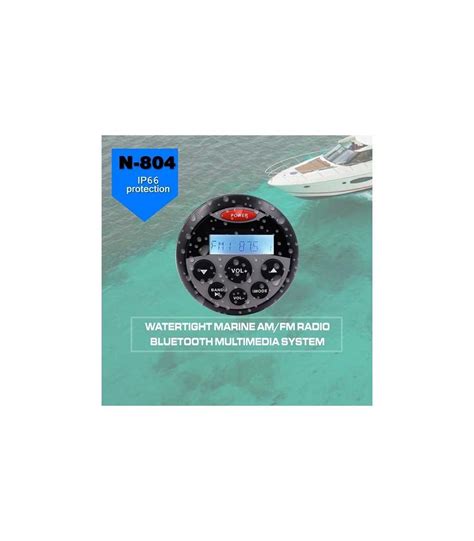 Waterproof Marine Radio Bluetooth Media Stereo Fm Am Audio Receiver