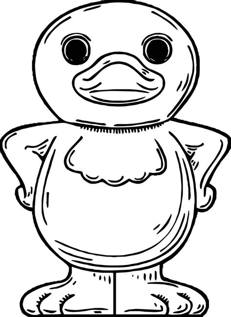 Duck Front View Coloring Page Coloring Pages Color Duck