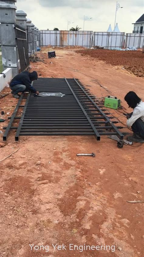 Ms Wrought Iron Folding Main Gate Eco Spring Development Malaysia