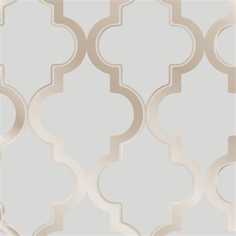 Tempaper Marrakesh Bronze Gray Self Adhesive Removable Wallpaper