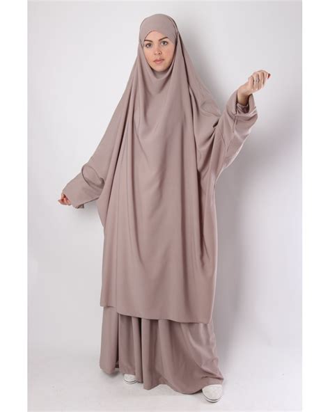 jilbab abaya women khimar prayer 2 piece set hijab dress muslim islamic