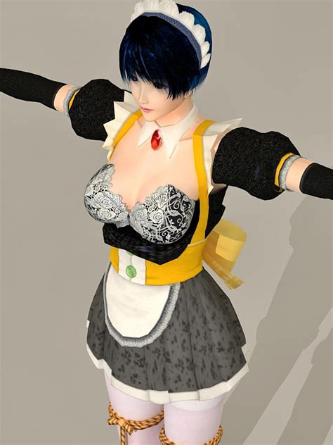 Anime Maid Girl 3d Model 3ds Maxcollada Files Free Download Modeling