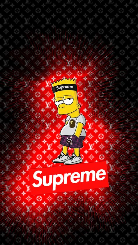 9 Wallpaper Supreme Simpson Background