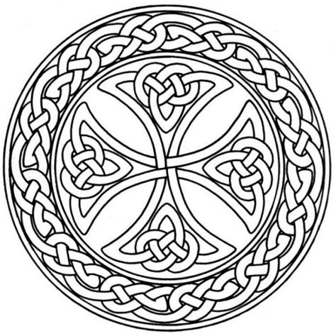 Shamrock Coloring Page Mandala Coloring Pages Celtic Coloring My Xxx