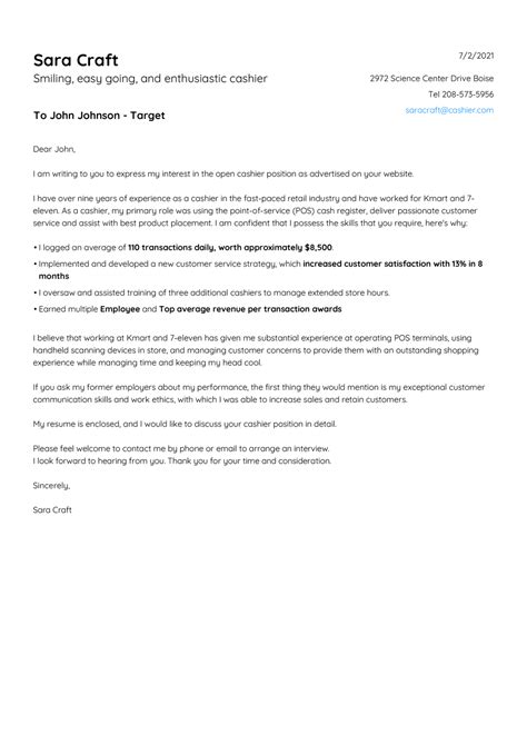 Professional Cover Letter Templates For Download Now