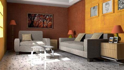 3d Model Interior Design For A Living Room Cgtrader