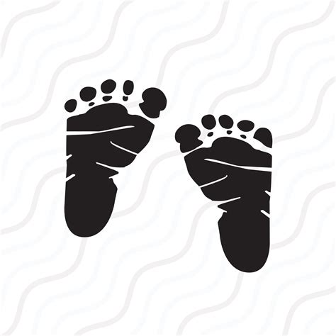 Baby Feet Svg Baby Footprint Svg Baby Svg Cut Table Designsvgdxf