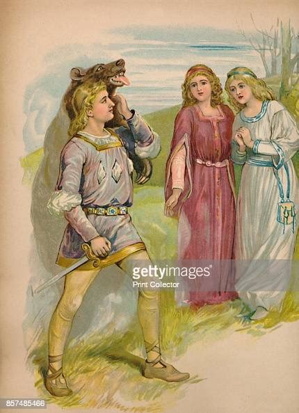 snow white and rose red 1903 from a peep into fairyland by e f news photo getty images