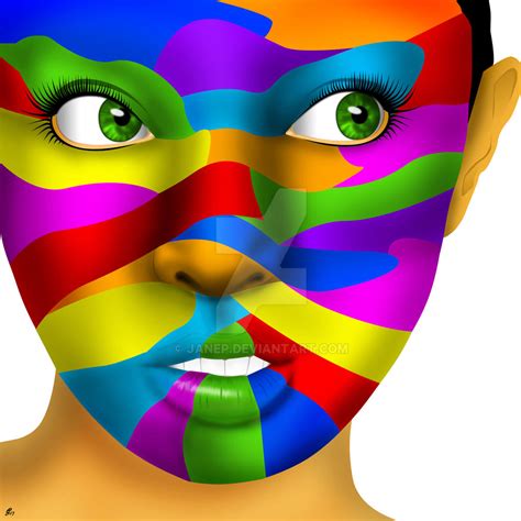 The Colored Face By Janep On Deviantart