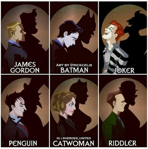 artist recreates gotham characters in the style of batman the animated series1 gotham