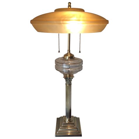 large converted english oil lamp for sale at 1stdibs converted oil lamp