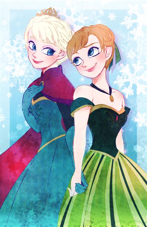 Elsa And Anna Frozen Fan Art 36881806 Fanpop