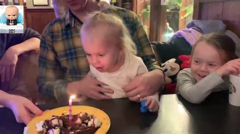 Babies And Kids Blowing Candles Fails And Enjoying The Cakes Of Thier