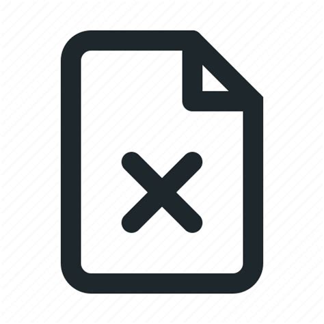 Delete File Icon Download On Iconfinder On Iconfinder