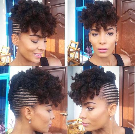 Natural Hair Updo Braided Hairstyles For Black Women Cornrows Cool