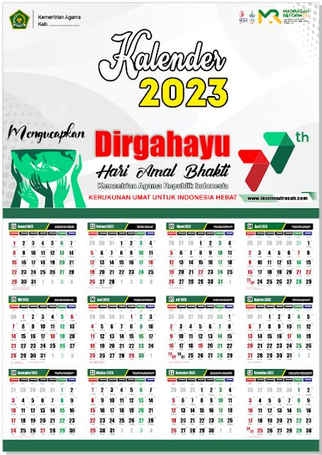Desain Kalender 2023 Lengkap Masehi Hijriah And Jawa Free Cdr Intel