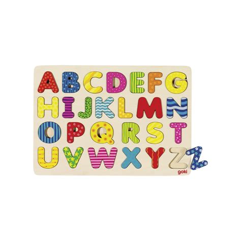 Alphabet Puzzle Wooden Goki
