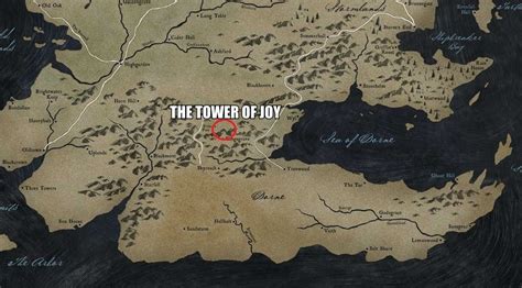 Map Of Westeros Tower Of Joy Maps Of The World