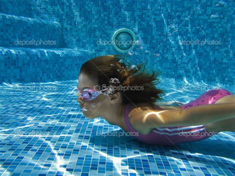 Happy Smiling Underwater Child In Swimming Pool ⬇ Stock Photo Image By