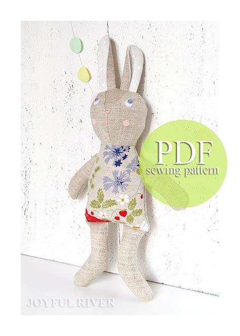 Stuffed Toy Bunny Pdf Sewing Pattern Easter Bunny Rabbit Etsy Bunny