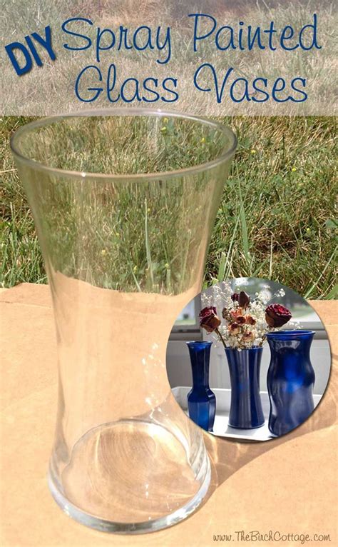 Diy Spray Painted Glass Vases Tutorial Kenarry Diy Spray Paint
