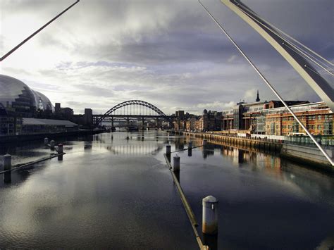 Newcastle Upon Tyne Bridges England Uk Newcastle Gateshead