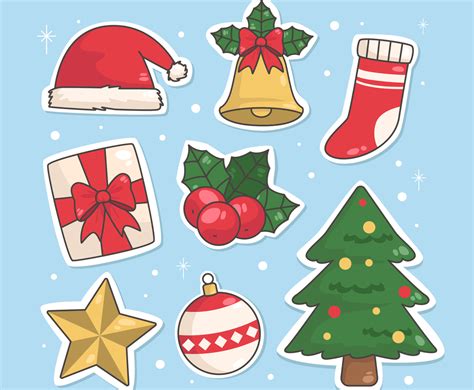 Christmas Decoration And Items Sticker Set