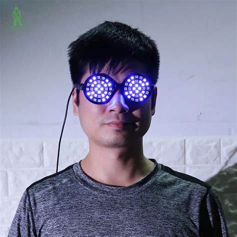 Free Shipping Multi Color Strobe Led Glasses For Dances Party Supplies Decoration Rechargeable