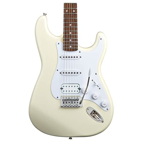 DISC Squier By Fender Bullet Stratocaster With HSS Arctic White At