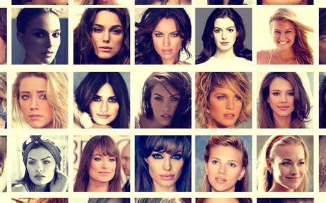 Wallpaper Face Model Long Hair Collage Glasses Celebrity Singer