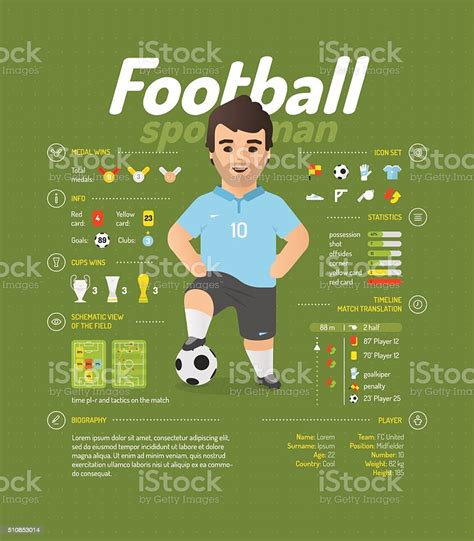 Fußballinfografik Stock Vektor Art Und Mehr Bilder Von Fußball