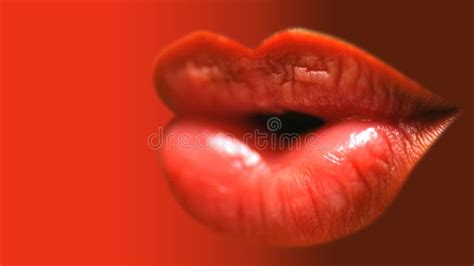 Hot Lips Stock Image Image Of Lush Lipstick Lipgloss 344915