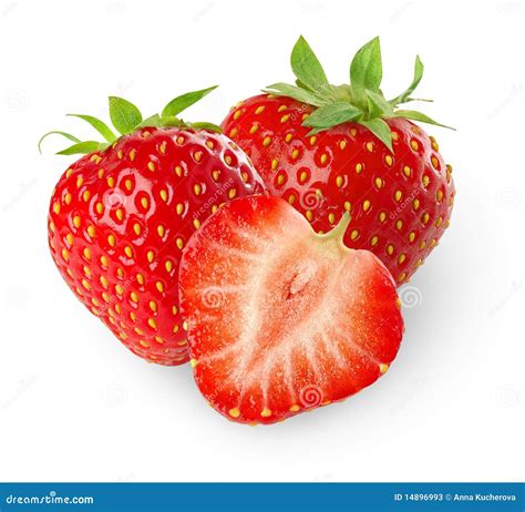 Isolated Strawberries Stock Image Image Of Square Berries 14896993