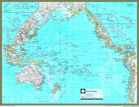 Pacific Ocean Political Map