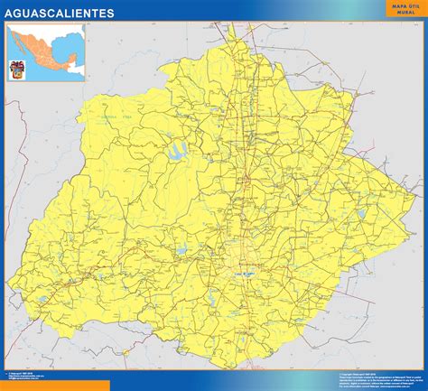 Mapa Estado Aguascalientes Mapas México Y Latinoamerica