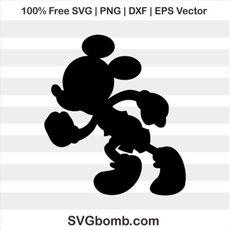Mickey Mouse Clip Art SVG | SVGBOMB
