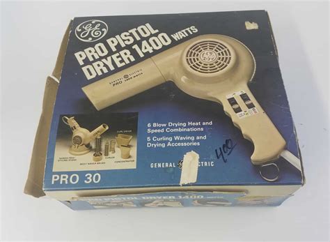 Be the first to review this product. Pro Pistol Dryer 1400 watts-1970s GE Hairdryer - Hangar 19 ...