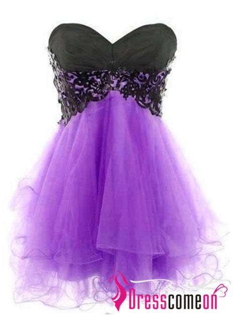 Custom Made Ball Gown Sweetheart Sleeveless Lace Short Prom Dresses