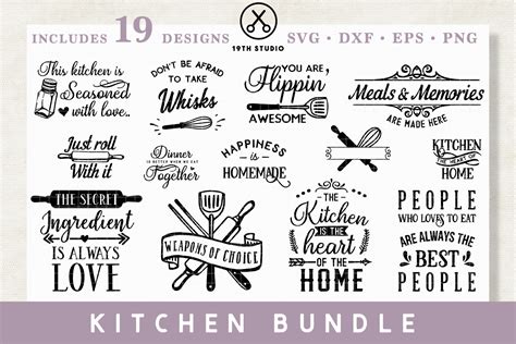 Kitchen Free Svg Files The Free Svg Bundle Design Bundles Files