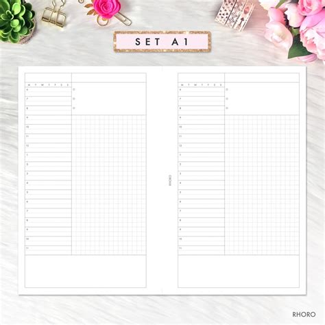 Paper Party Supplies Fc Compact Franklin Planner Inserts Printable