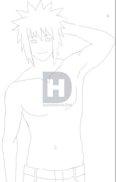 How To Draw Minato Namikaze Step By Step Drawing Guide