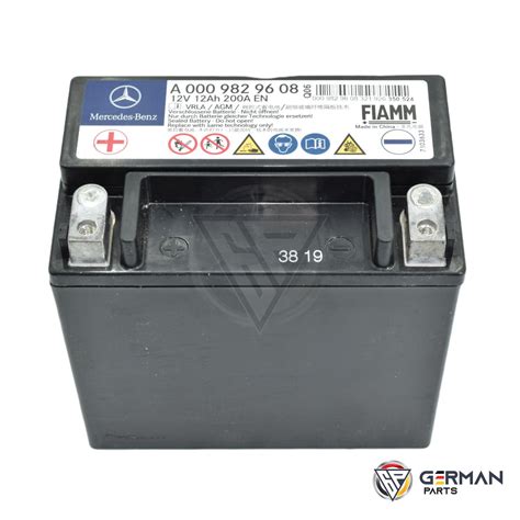 Buy Mercedes Benz Auxiliary Battery 12 V 12 Ah 0009829608 German Parts