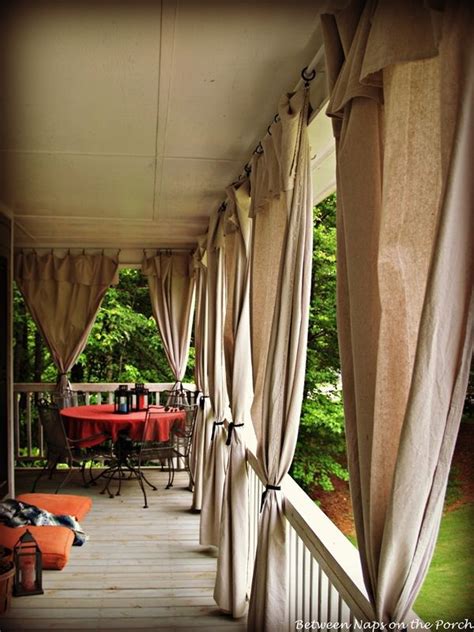 drop cloth curtains add privacy and sun control to outdoor spaces outdoor curtains patio