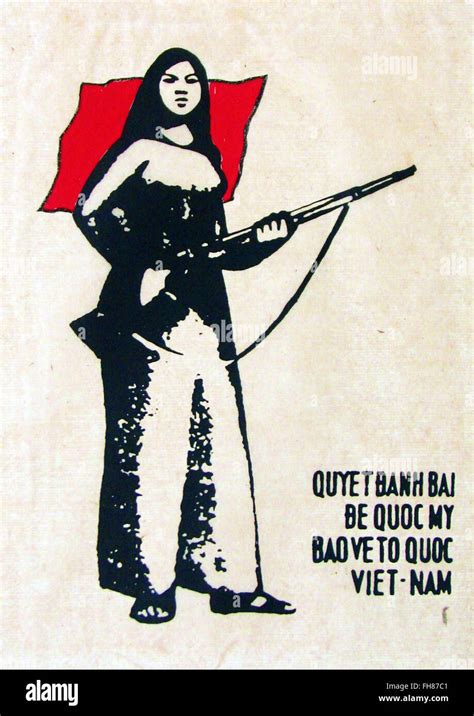 North Vietnamese Propaganda Poster Stock Photo Alamy